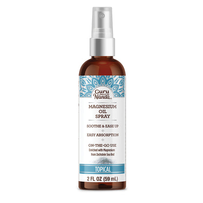 Magnesium Oil Spray for Muscle Relief & Soothing Aches - Quick Absorbing- 2Oz